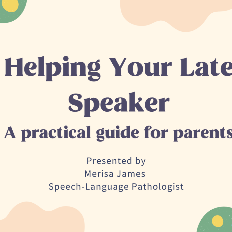 Helping Your Late Speaker (Course)